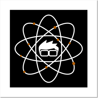 Nerd atom science expert Posters and Art